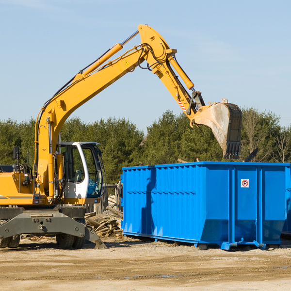 what happens if the residential dumpster is damaged or stolen during rental in Robertson County TX